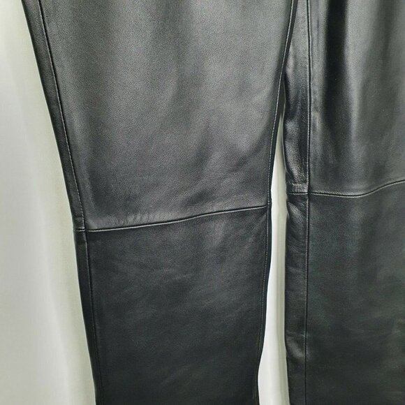 NEW Icicle Size 4 Black Leather Lined Pants $198 - Picture 9 of 9
